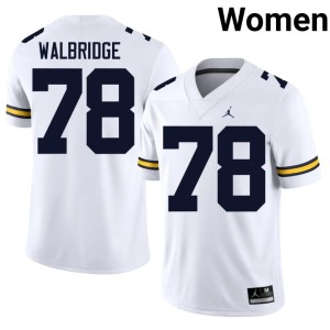 White College Football #78 Womens Marky Walbridge 2026 U-M Jersey 819075-916