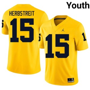 Maize Youth College Football Chase Herbstreit #15 2026 Michigan Jersey 141110-371
