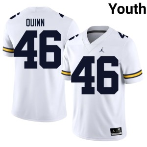 White #46 Crandall Quinn Youth UMich Alumni College Football Jersey 967214-333