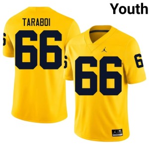 Maize College Football Dan Taraboi U of M Player Youth #66 Jerseys 168922-129