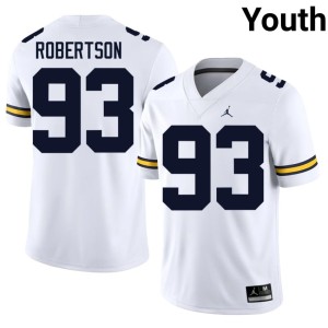 White College Football Youth MICH 2026-27 Hunter Robertson #93 Jerseys 197589-660