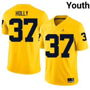 Maize U of M Julius Holly Alumni #37 Youth College Football Jerseys 347346-590