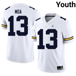 White College Football 2026 #13 Michigan Wolverines Youth Aisea Moa Jersey 828801-343