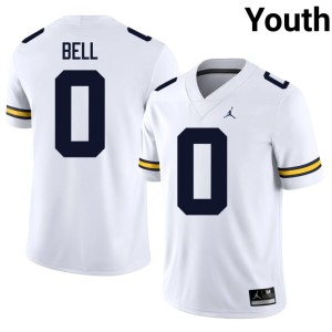 White College Football Youth #0 Kendrick Bell UMich Player Jerseys 833492-777