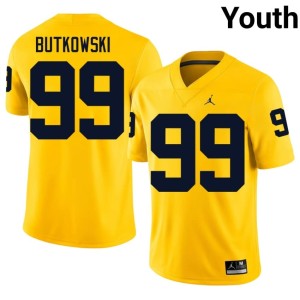 Maize Youth #99 Michigan Trey Butkowski College Football Player Jerseys 800414-256